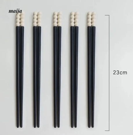 LIVETAI Light Luxury Sugar Gourd Alloy Chopstick Set from maija