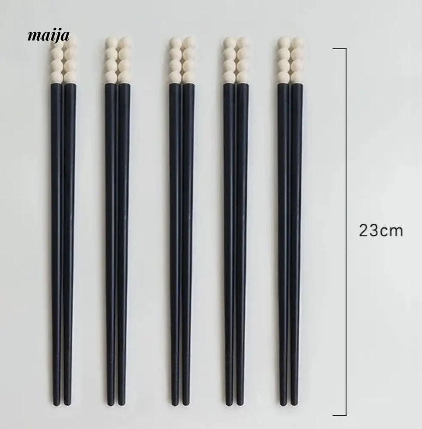 LIVETAI Light Luxury Sugar Gourd Alloy Chopstick Set from maija