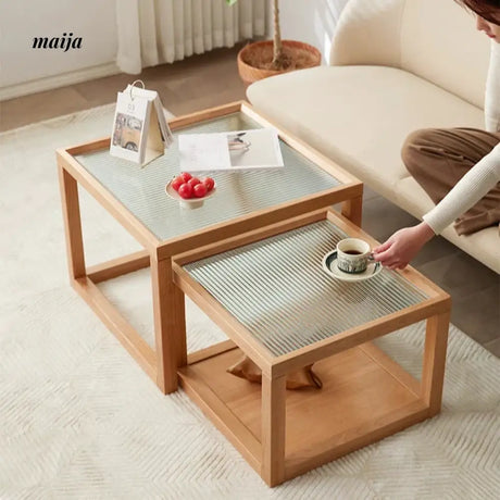 XIXI Wiley Solid Wood Nested Coffee Tables from XIXI