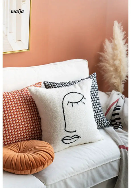 MISTYWOOD Black and White Decorative Pillow Sleeve from MISTYWOOD