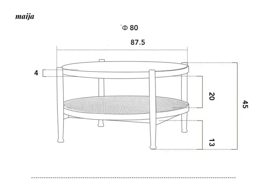 SLIGHTLYCOOL Cherry Wood Coffee Table from SLIGHTLYCOOL