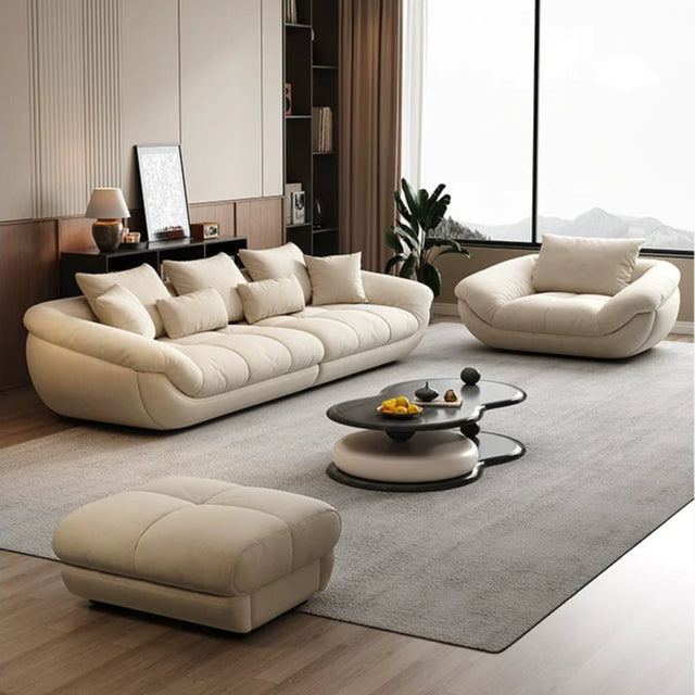DIPU Serena Cream Minimalist Leisure Sofa from DIPU