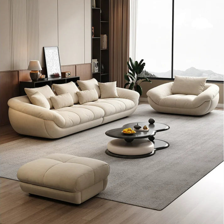 DIPU Serena Cream Minimalist Leisure Sofa from DIPU
