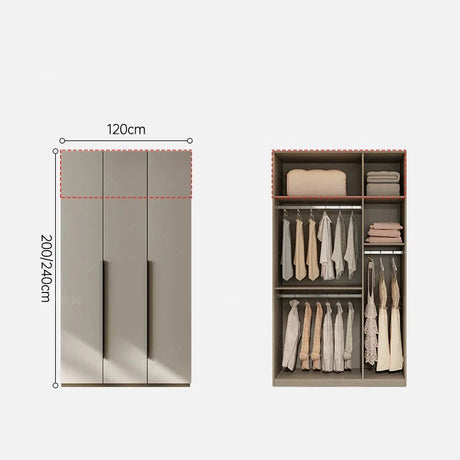 AIWO Magnus Minimalist Multi-Door Wardrobe with Organized Storage from AIWO