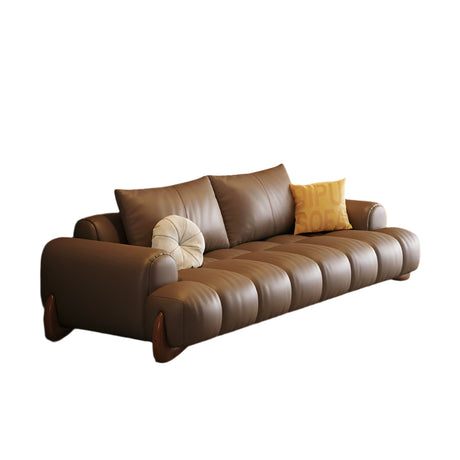 DIPU Ali Retro Cream Piano Leather Sofa from DIPU