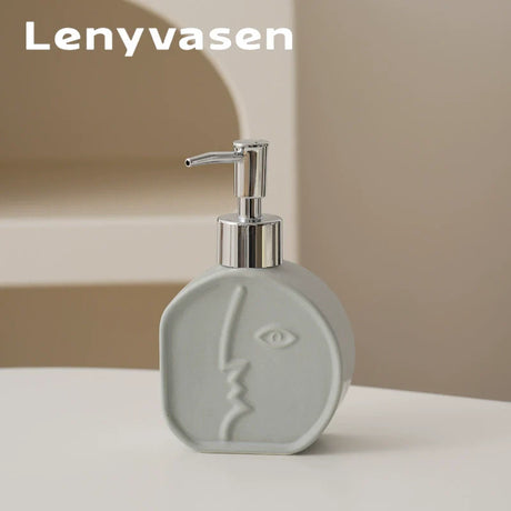 LENYVASEN Iris Ceramic Shower Gel Bottle from LENYVASEN