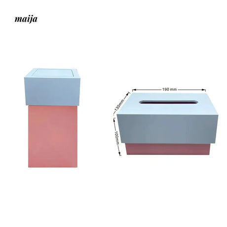 MUSN Cream Wind Trash Bin from MUSN