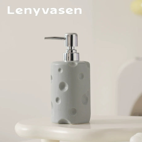 LENYVASEN Soren Shampoo Ceramic Container from LENYVASEN