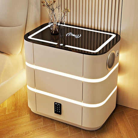 BESTFU Zephyr Smart Bedside Table with Sleek Functionality from BESTFU
