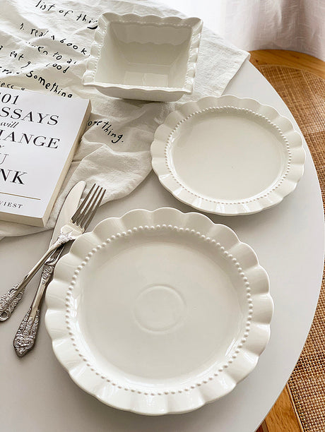 YASUKI Anabelle Elegant Pure White Ceramic Cookware Set from YASUKI