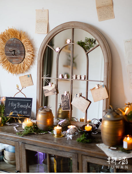 JUHAN Tamsin Elegant Vintage Floor Mirror from JUHAN