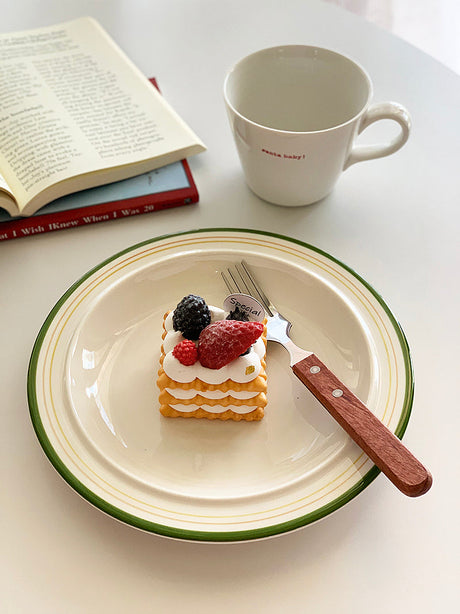 YASUKI Minja Retro Striped Ceramic Soup Bowl from YASUKI