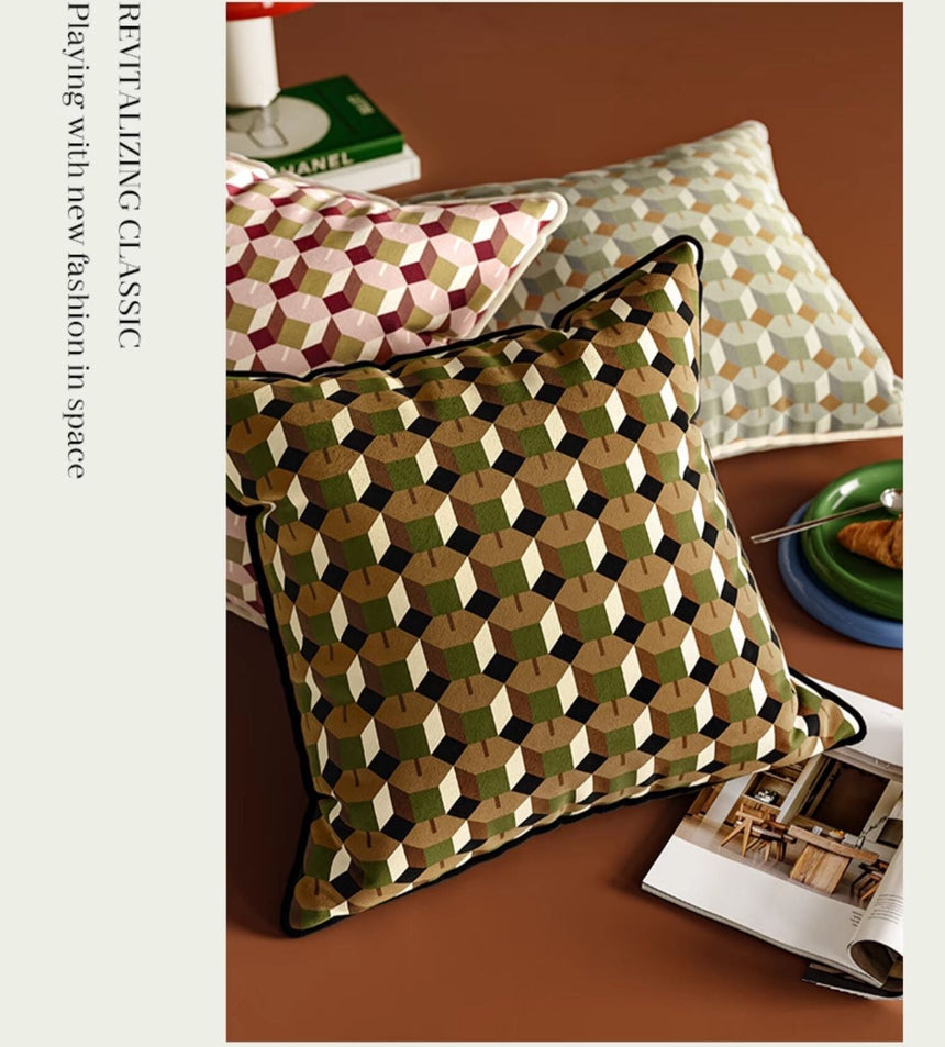 VANT Caelum Vintage Floral Plush Cushion Pillow Set from VANT