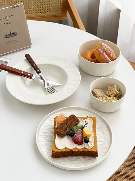 YASUKI Eleanor Elegant Nordic Stoneware Soup Bowl from YASUKI