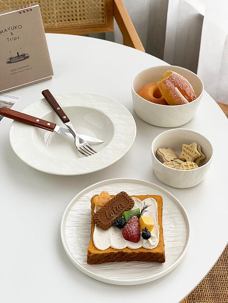 YASUKI Eleanor Elegant Nordic Stoneware Soup Bowl from YASUKI