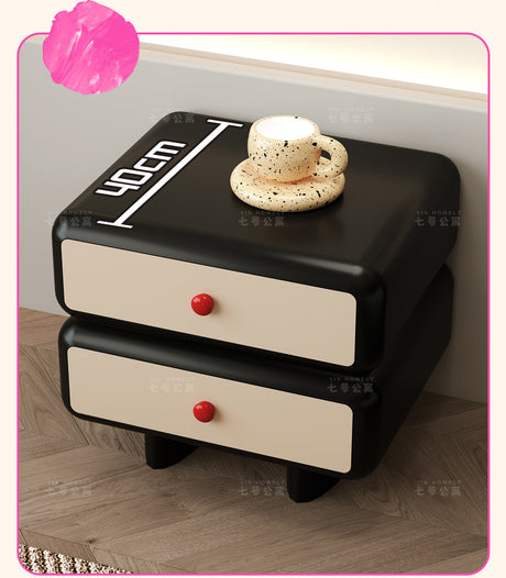 APARTMENT NO.7 Giovanni Chic Modern Black Bedside Table from APARTMENT NO.7