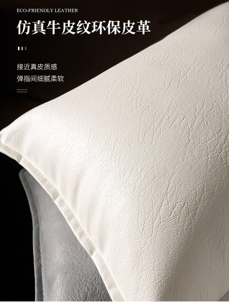 VANT Marisol Luxurious Imitation Leather Lumbar Pillow from VANT