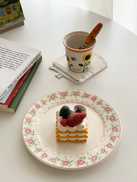 YASUKI Amelie Charming Floral Ceramic Water Cup from YASUKI