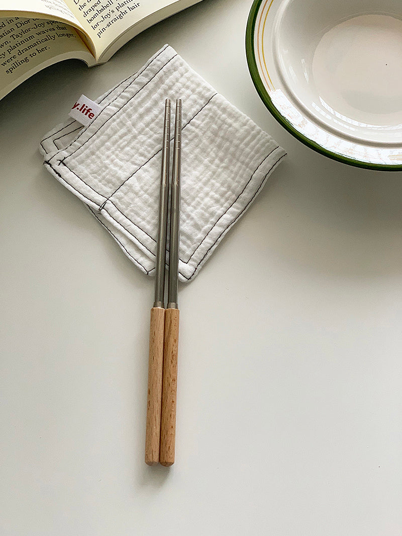 YASUKI Oliver Vintage Wooden Chopsticks Set from YASUKI