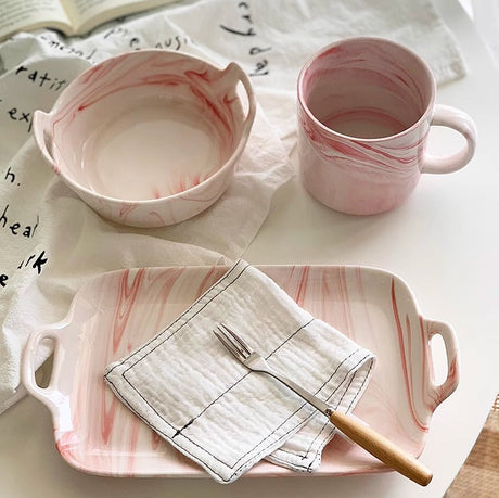 YASUKI Jasper Elegant Nordic Marble Ceramic Cup from YASUKI
