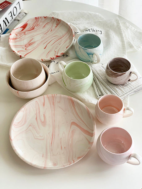YASUKI Jasper Elegant Nordic Marble Ceramic Cup from YASUKI