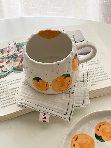YASUKI Takashi Elegant Underglaze Ceramic Mug Set from YASUKI