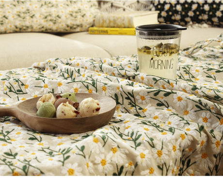 CHESTNUT COCOON Marisol Elegant Light Embroidered Tablecloth from CHESTNUT COCOON
