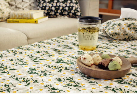 CHESTNUT COCOON Marisol Elegant Light Embroidered Tablecloth from CHESTNUT COCOON