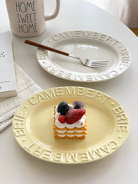 YASUKI Jisoo Elegant Matte Ceramic Plate from YASUKI