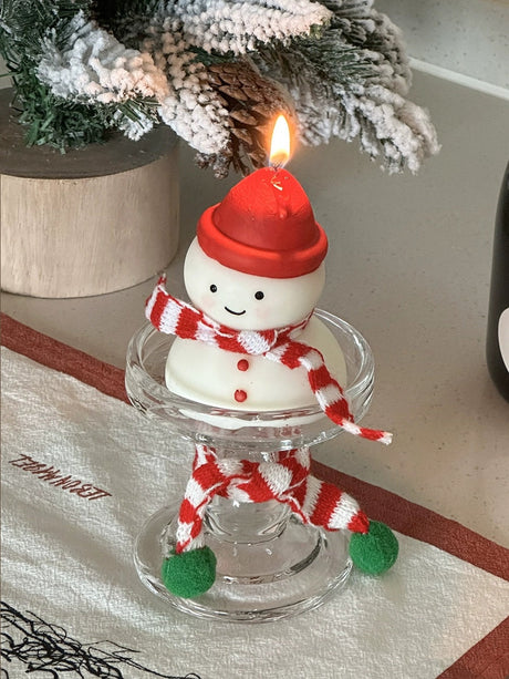 MELONGIRL Christmas Tree Snowman Candle from MELONGIRL