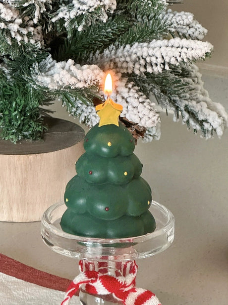 MELONGIRL Christmas Tree Snowman Candle from MELONGIRL