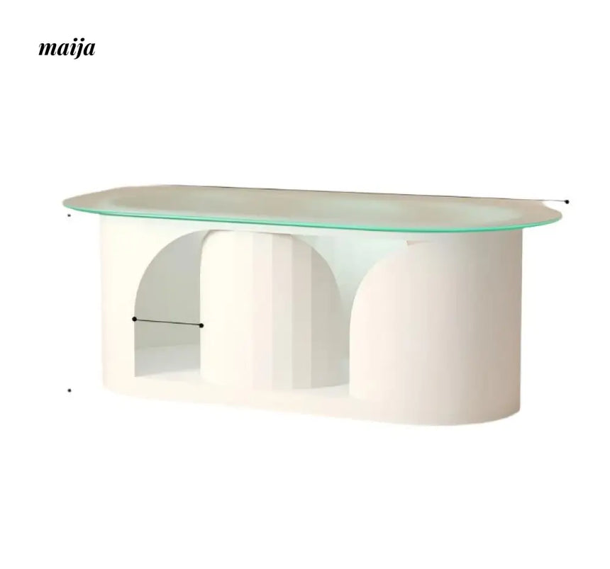 LOWERLEFT Multi-Layer Coffee Cave Table from Lower Left