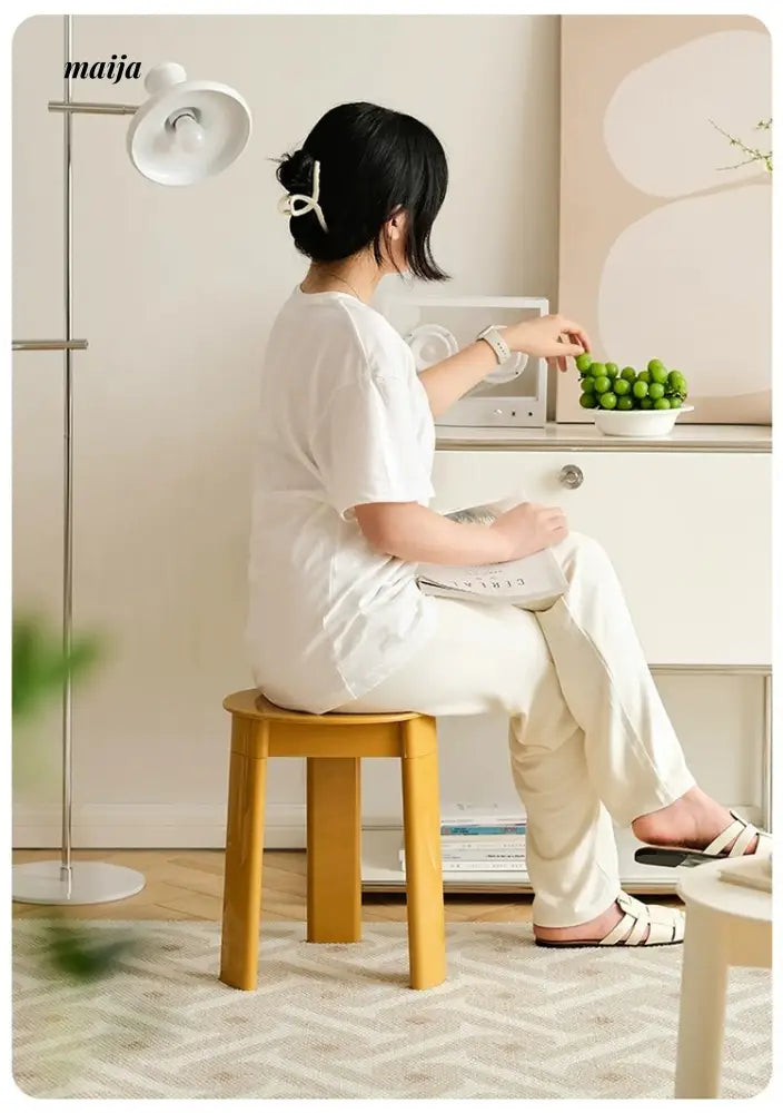 LOWERLEFT Designer Low Round Stool from HOBBYTREE