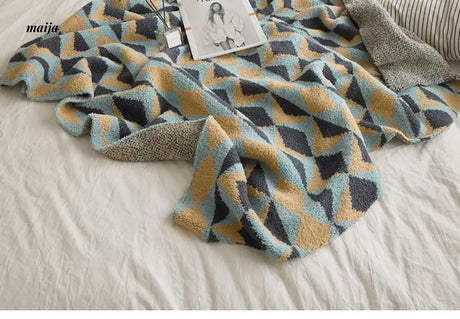 MAN YUE HOME Plush Knitted Sofa Duvet for Sleep from MAN YUE HOME