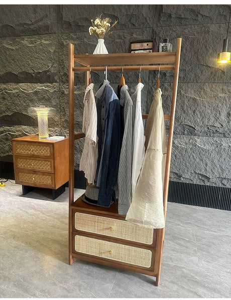 RATTAN CRAFTSMAN Wooden Hanger Japanese Storage from RATTAN CRAFTSMAN