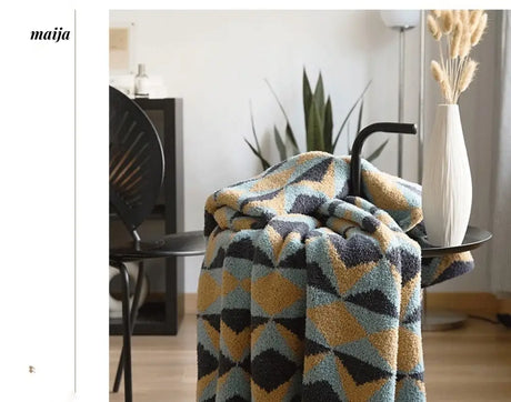 MAN YUE HOME Plush Knitted Sofa Duvet for Sleep from MAN YUE HOME