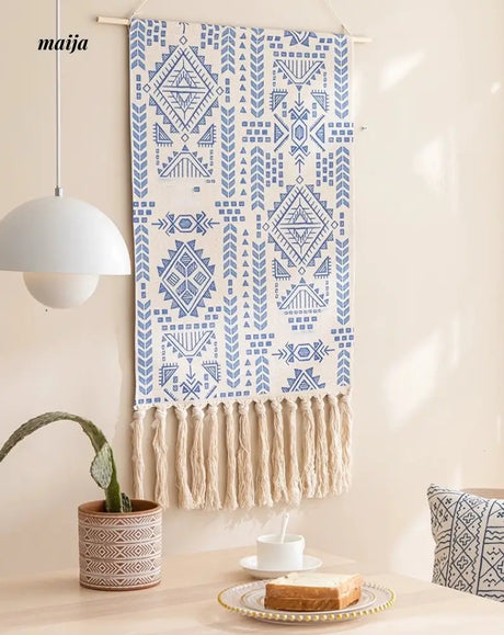 MAN YUE HOME Retro Woven Tapestry for Bedroom Canvas Decor from MAN YUE HOME