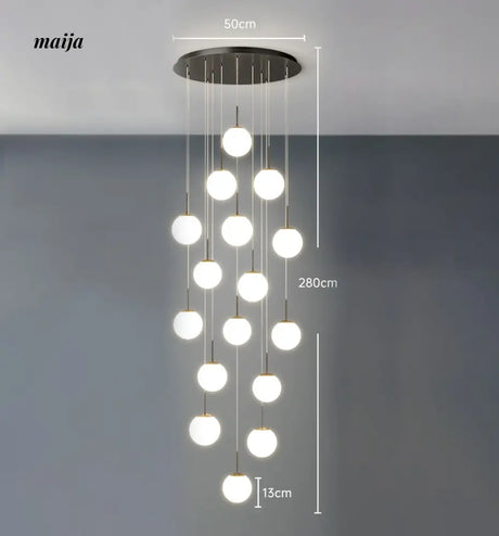 Round Staircase Chandelier from maija