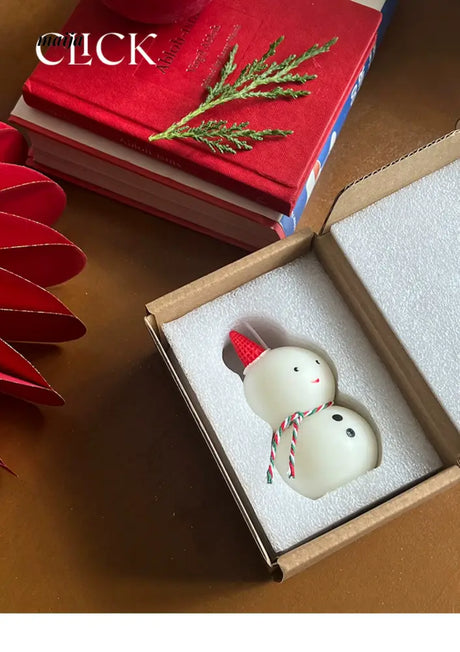 CLICK 3D Snowman Candle for Festive Decor from CLICK
