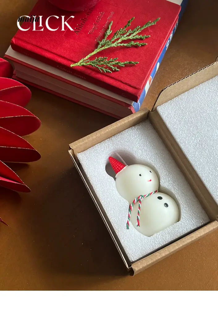 CLICK 3D Snowman Candle for Festive Decor from CLICK