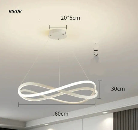 GVG Modern Intertwining Ring Ceiling Lamp from GVG
