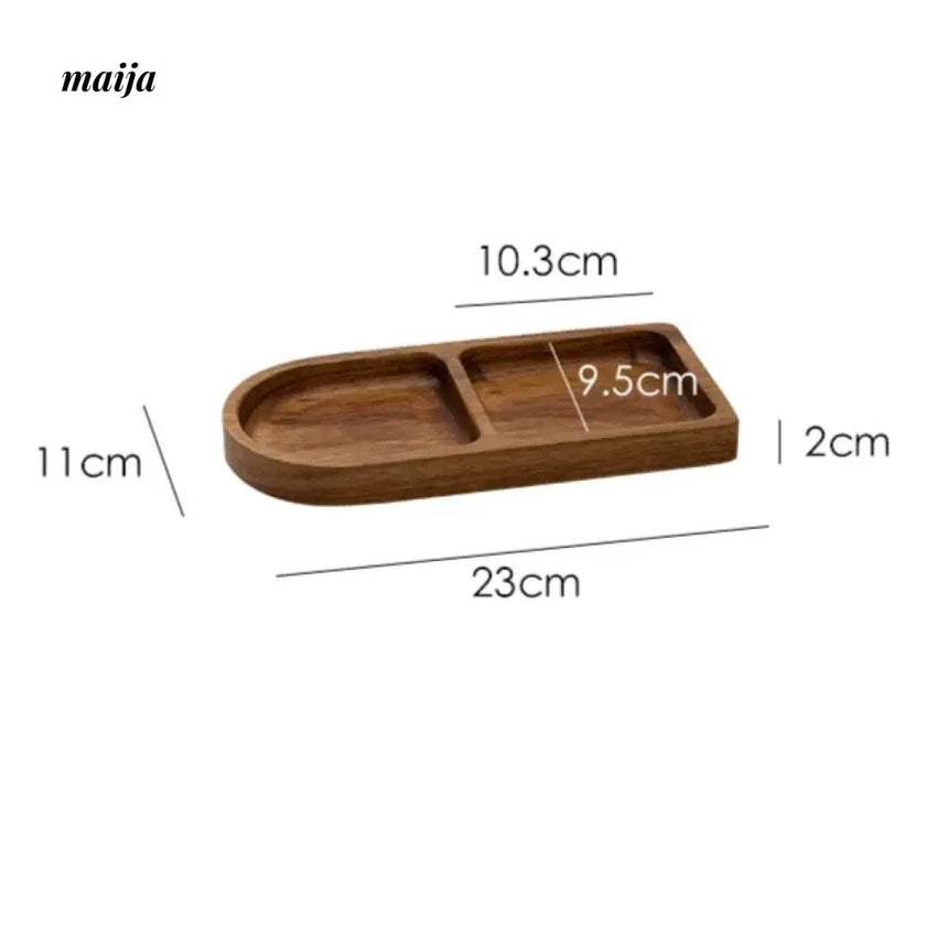 Wooden Serving Plate with Grid from KIMACHI