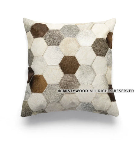 MISTYWOOD Hexagonal Cow Silk Makeup Stool from MISTYWOOD