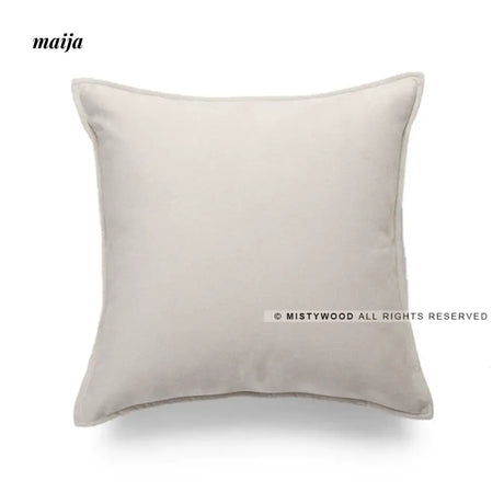 MISTYWOOD Suede Pillow with Solid Color Design from MISTYWOOD