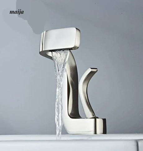 Noble Waterfall Copper Washbasin Faucet from Kaiyashi