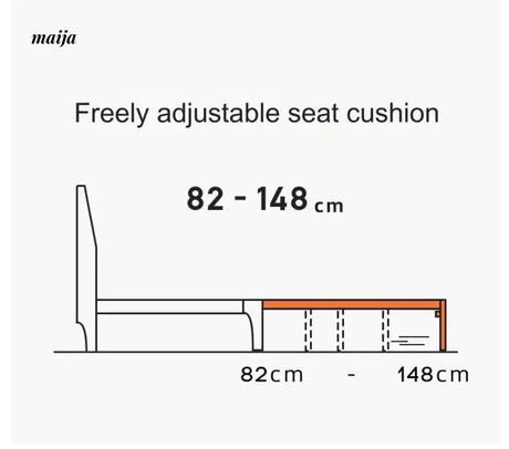 Karol Retractable Solid Wood Sofa Bed from AI
