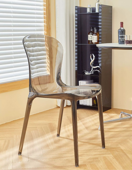 LAZYSPACE Levi Acrylic Milk Tea Highchair from LAZYSPACE