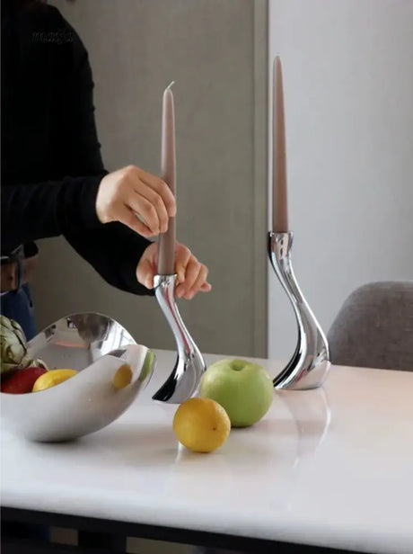 COLOURHUNTER Modern Metal Candle Holder from maija