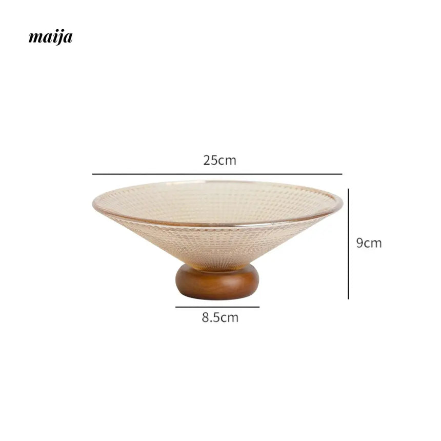 Glass Decorative Fruit Bowl from Zodian