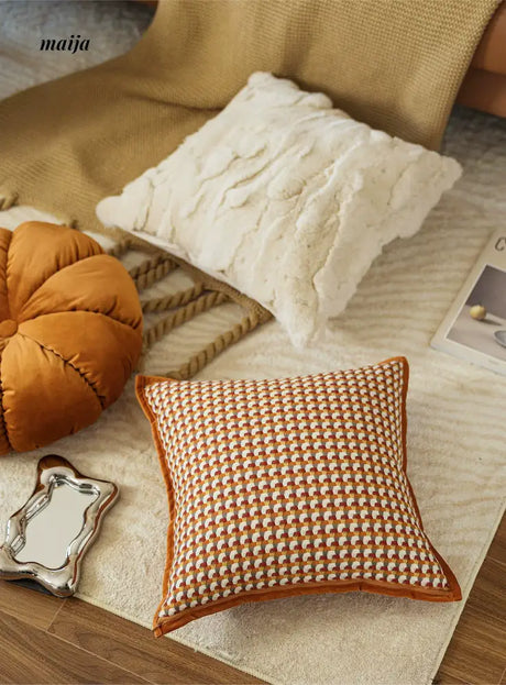 MISTYWOOD Retro Orange Pillow for Bed from MISTYWOOD